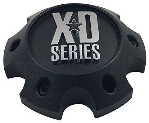 XD Series 1079L140-H34 Flat Black Custom Wheel Center Cap (2 CAPS) - Wheelcapking