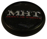 MHT Wheels 1001-85 Custom Center Cap Flat Black (Set of 4)