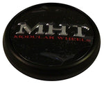 MHT Wheels 1001-85 Custom Center Cap Flat Black (Set of 2)