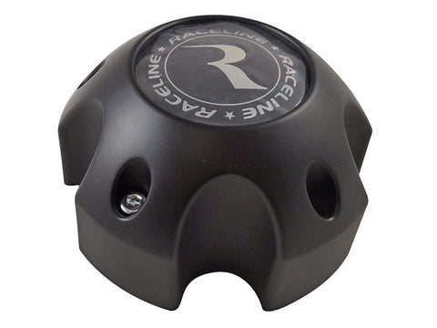 Raceline Wheels PD-CAPSX-P981-5H1 / 311160 Wheels Flat Black Custom Wheel Center Caps (1 CAP) 5 LUG - Wheelcapking