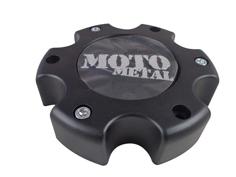 Moto Metal MO909B6139YB Flat Black Wheel Center Caps (1 CAP) - Wheelcapking