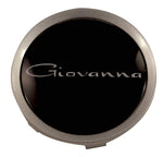 Giovanna Wheels Silver / Gloss Black Custom Wheel Center Cap # 998K75 / S709-29 (1 CAP)