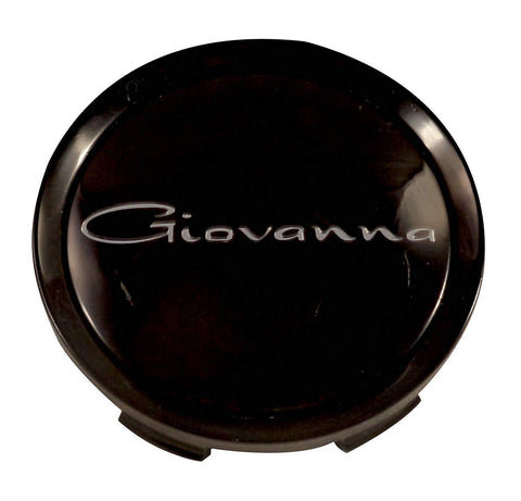 Giovanna Gloss Black Custom Wheel Center Cap # 998K75 / S709-29 (4 CAPS) - Wheelcapking