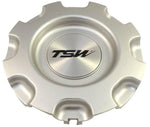 TSW Wheels Silver Custom Wheel Center Cap # CAP-8762 (1 CAP) - Wheelcapking