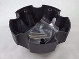 Raceline Wheels Flat Black Custom Wheel Center Caps # CAP M-865 (4 CAPS) 5 LUG - Wheelcapking