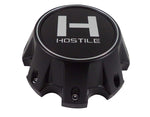 Hostile Wheels Satin Black/Black H Logo Custom Center Cap # HC-8006 (1)
