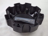 Raceline Wheels Flat Black Custom Wheel Center Caps  # 311164 / CPR981-8-B (1 CAP) 8 LUG - Wheelcapking