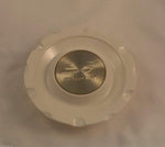 Sendel Wheels MT70/S1050-7000 White/Gold Custom Wheel Center Caps (1 CAP) - Wheelcapking