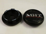 MHT Wheels 1001-85 Custom Center Cap Flat Black (Set of 2)