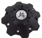 American Outlaw Wheels Flat Black Custom Wheel Center Caps # BC-845 (1 CAP) - Wheelcapking