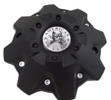 American Outlaw Wheels Flat Black Custom Wheel Center Caps # BC-845 (4 CAPS) - Wheelcapking