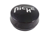 Niche Wheels Aluminum Gloss Black Custom Center Caps # 1014-09-05GBS (1 Cap) - Wheelcapking