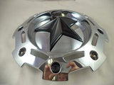 ROCKSTAR By KMC SC-198CHR Custom Wheel Center Cap Chrome (4 CAPS) NEW!