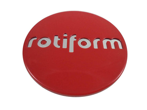 RotiForm Red Custom Wheel Center Caps # 1003-40RC (1 Cap) - Wheelcapking