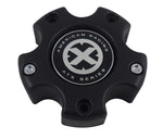 American Racing ATX Wheels Flat Black Custom Wheel Center Caps # CAP M-733 / AX845L121 (4 CAPS) - Wheelcapking