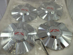TEZZEN Wheels DECO RWD Chrome Custom Wheel Center Caps (4 CAPS) - Wheelcapking