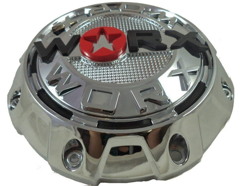 Worx Wheels Chrome Custom Wheel Center Caps # A89-8856 / WRX-8856 (4 CAPS) - Wheelcapking