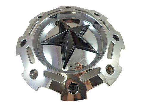 ROCKSTAR By KMC SC-198CHR Custom Wheel Center Cap Chrome (4 CAPS) NEW!