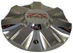 TEZZEN Wheels DECO RWD Chrome Custom Wheel Center Caps (4 CAPS) - Wheelcapking
