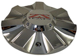 TEZZEN Wheels DECO RWD Chrome Custom Wheel Center Caps (4 CAPS) - Wheelcapking