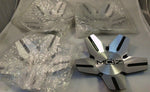 Moz Wheels 938-AL-CAP Silver / Black Metal Custom Wheel Center Caps (Set of 4) - Wheelcapking