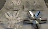 Moz Wheels 938-AL-CAP Silver / Black Metal Custom Wheel Center Caps (Set of 4) - Wheelcapking