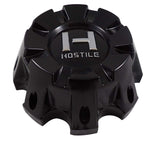 Hostile Wheels Satin Black Custom Wheel Center Cap # HC-8002 / HC-8002B (1 Cap)
