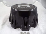 Hostile Wheels Satin Black/Black H Logo Custom Center Cap # HC-8004 (1)