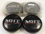 MHT Wheels 1001-85 Custom Center Cap Flat Black (Set of 4)