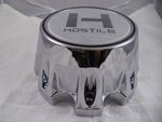 Hostile Wheels Chrome/Chrome Logo Custom Center Cap # HC-8004 (1 Cap)