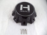 Hostile Wheels Gloss Black/Black H Logo Custom Center Cap # HC-8006 (1)