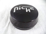 Niche Wheels Aluminum Gloss Black Custom Center Caps # 1014-09-05GBS (1 Cap) - Wheelcapking