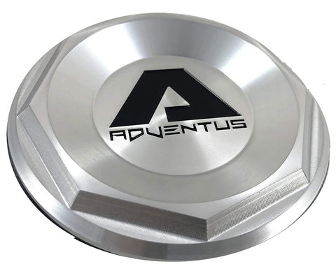 Adventus SILVER Custom Wheel Center Cap # 1937K68-S1 (4 CAPS) - Wheelcapking