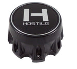 Hostile Wheels Satin Black/Black H Logo Custom Center Cap # HC-8004 (1)