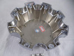 Hostile Wheels Chrome/Chrome H Logo Custom Center Cap # HC-8006 (1 Cap)