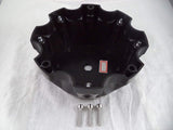 Hostile Wheels Gloss Black/Black H Logo Custom Center Cap # HC-8004 (1)