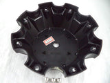 Hostile Wheels Gloss Black/Black H Logo Custom Center Cap # HC-8006 (1)