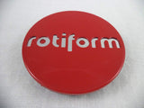 RotiForm Red Custom Wheel Center Caps # 1003-40RC (4 CAPS) - Wheelcapking