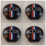 Foose Wheels 1003-41 / M-858 Custom Center Cap Gloss Black (Set of 4) - Wheelcapking