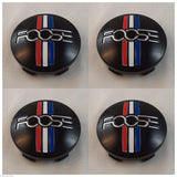 Foose Wheels 1003-41 / M-858 Custom Center Cap Gloss Black (Set of 4) - Wheelcapking