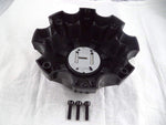 Hostile Wheels Satin Black Custom Wheel Center Cap # HC-8002 / HC-8002B (1 Cap)