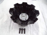Hostile Wheels Satin Black Custom Wheel Center Cap # HC-8002 / HC-8002B (1 Cap)