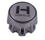 Hostile Wheels Chrome/Chrome Logo Custom Center Cap # HC-8004 (1 Cap)
