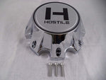 Hostile Wheels Chrome/Chrome H Logo Custom Center Cap # HC-8006 (1 Cap)