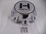 Hostile Wheels Chrome/Chrome H Logo Custom Center Cap # HC-8006 (1 Cap)