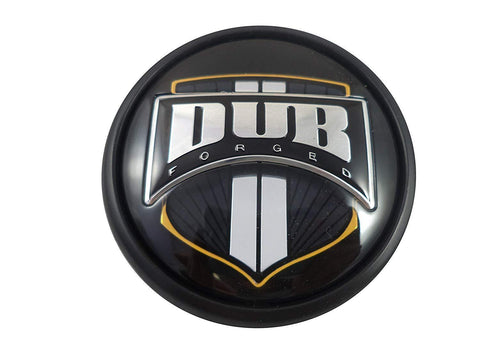 DUB Wheels 1001-92B Black/Black Custom Wheel Center Caps (1 CAP) - Wheelcapking