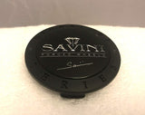 SAVINI MATTE BLACK Wheel Center Caps Set of 2 # MS-CAP-Z167 NEW! - Wheelcapking
