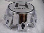 Hostile Wheels Chrome/Chrome H Logo Custom Center Cap # HC-8006 (1 Cap)