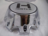 Hostile Wheels Chrome/Chrome H Logo Custom Center Cap # HC-8006 (1 Cap)