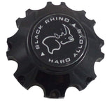 Black Rhino Wheels PC8055-8H Gloss Black Custom Wheel Center Caps (4 CAPS) - Wheelcapking